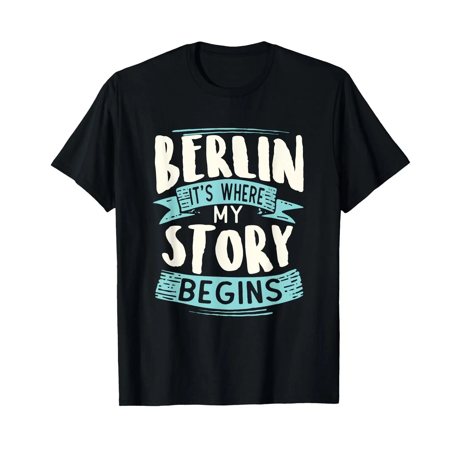 Vintage Fashion Berlin - تي شيرت Berlin It's Where My