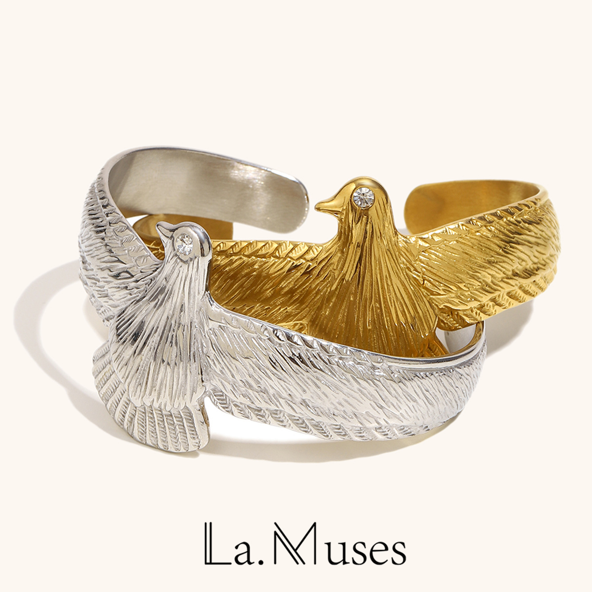 Vintage Fashion La - لا. Muses الزركون العين الطيور على