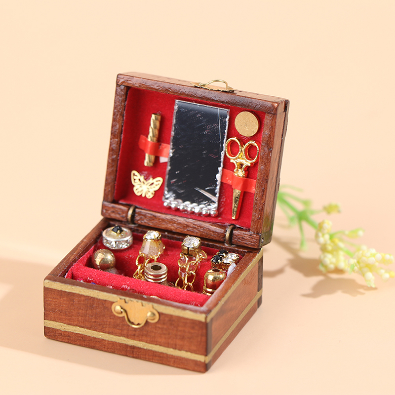 Vintage Fashion Doll - إكسسوارات منزل الدمى المصغر بمقياس 1:12،