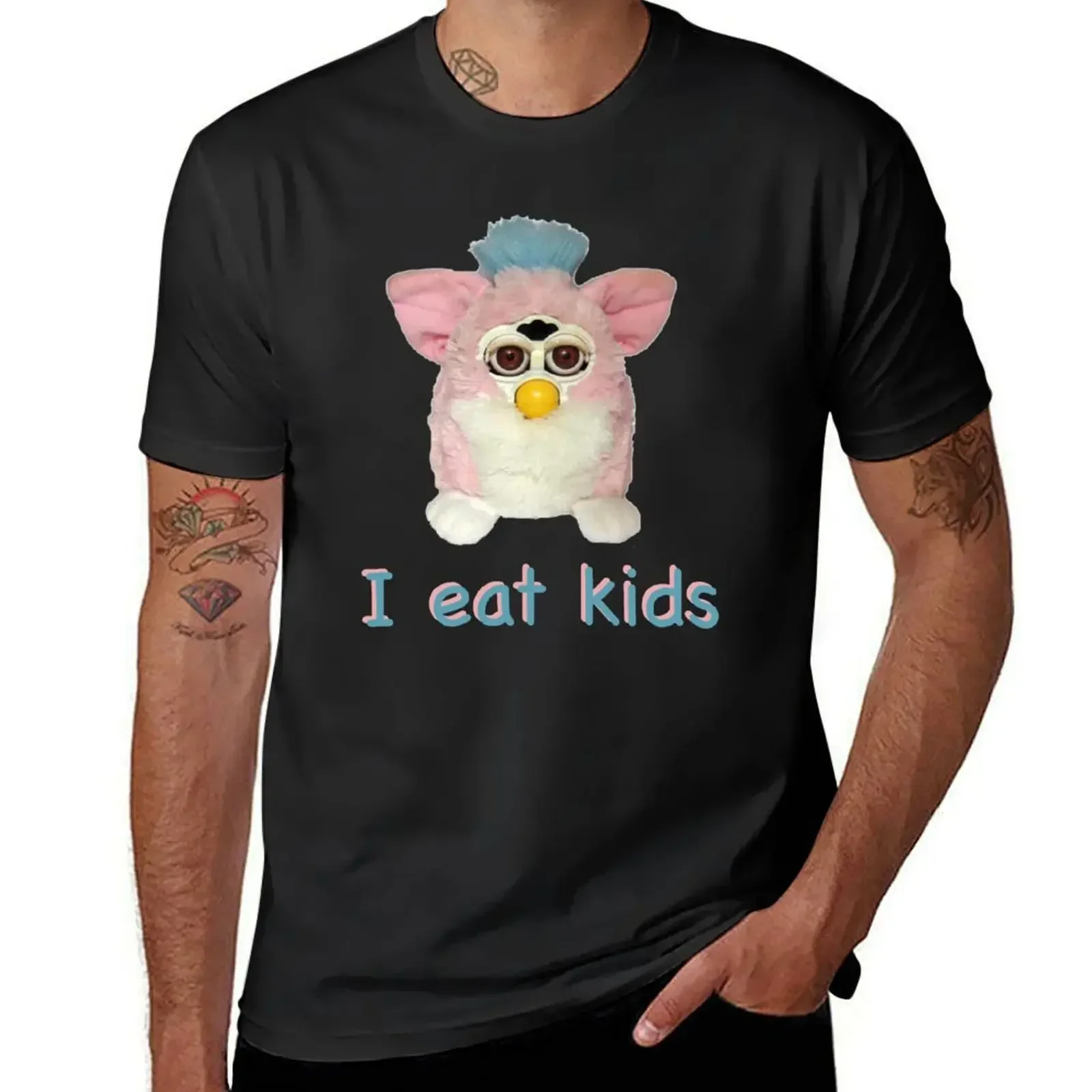 Vintage Fashion Archive - تي شيرت Furby I eat kids