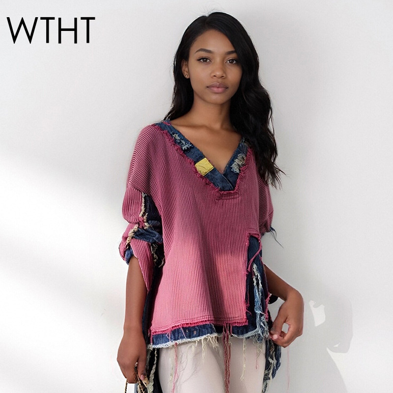 Vintage Fashion Influencers - WTHT سترة نسائية عصرية من قماش