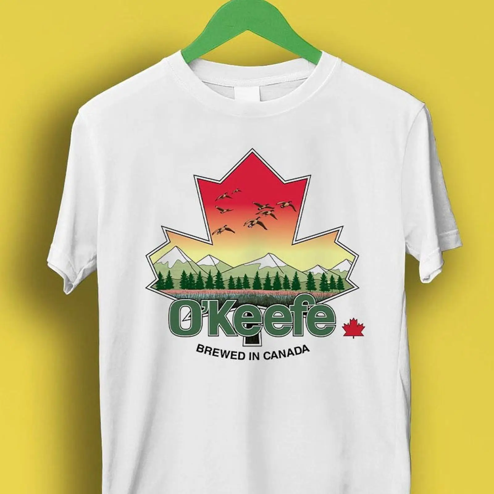 Vintage Fashion Canada - تي شيرت كاجوال بتصميم بيرة مابل