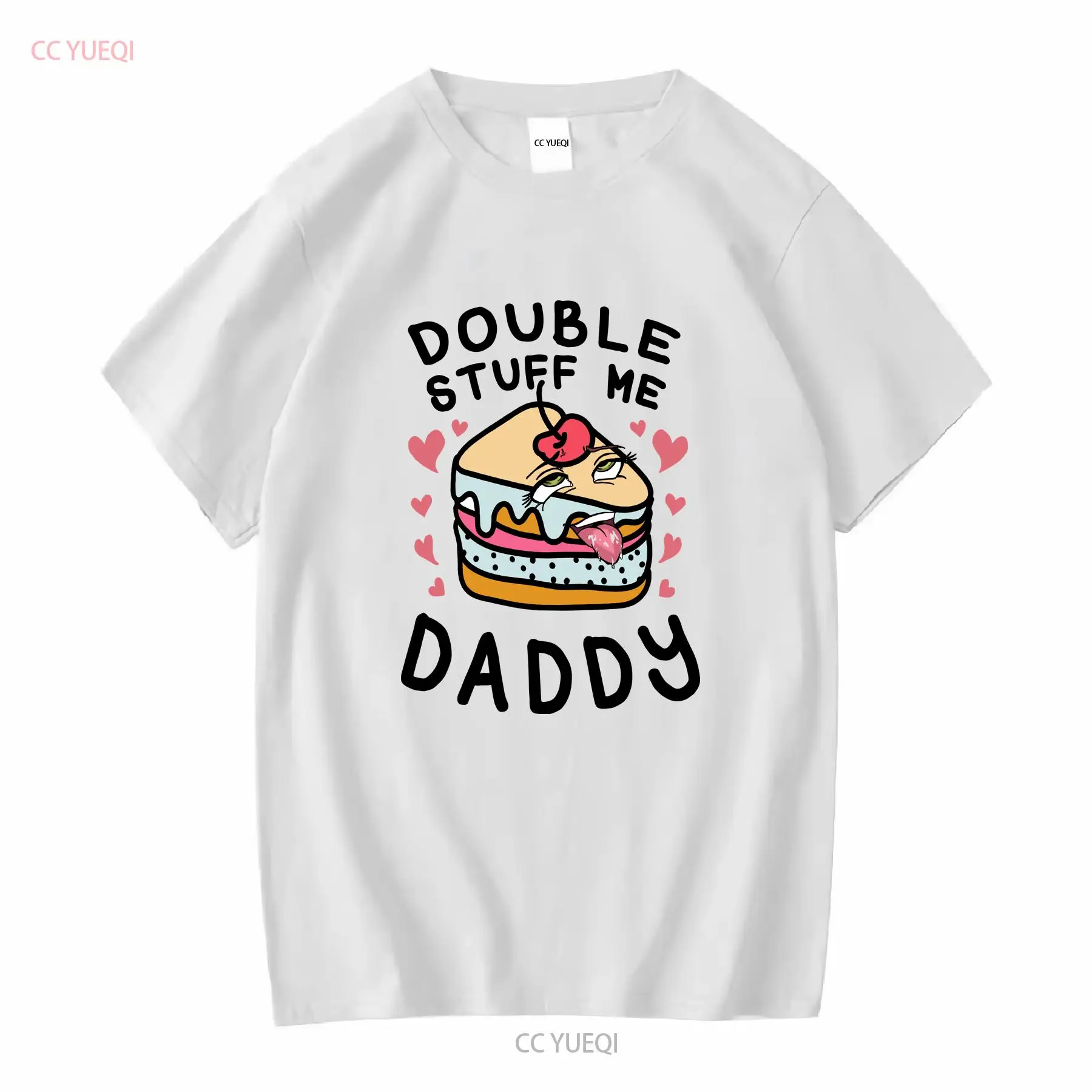 Vintage Fashion Stuff - تي شيرت Double Stuff Me Daddy