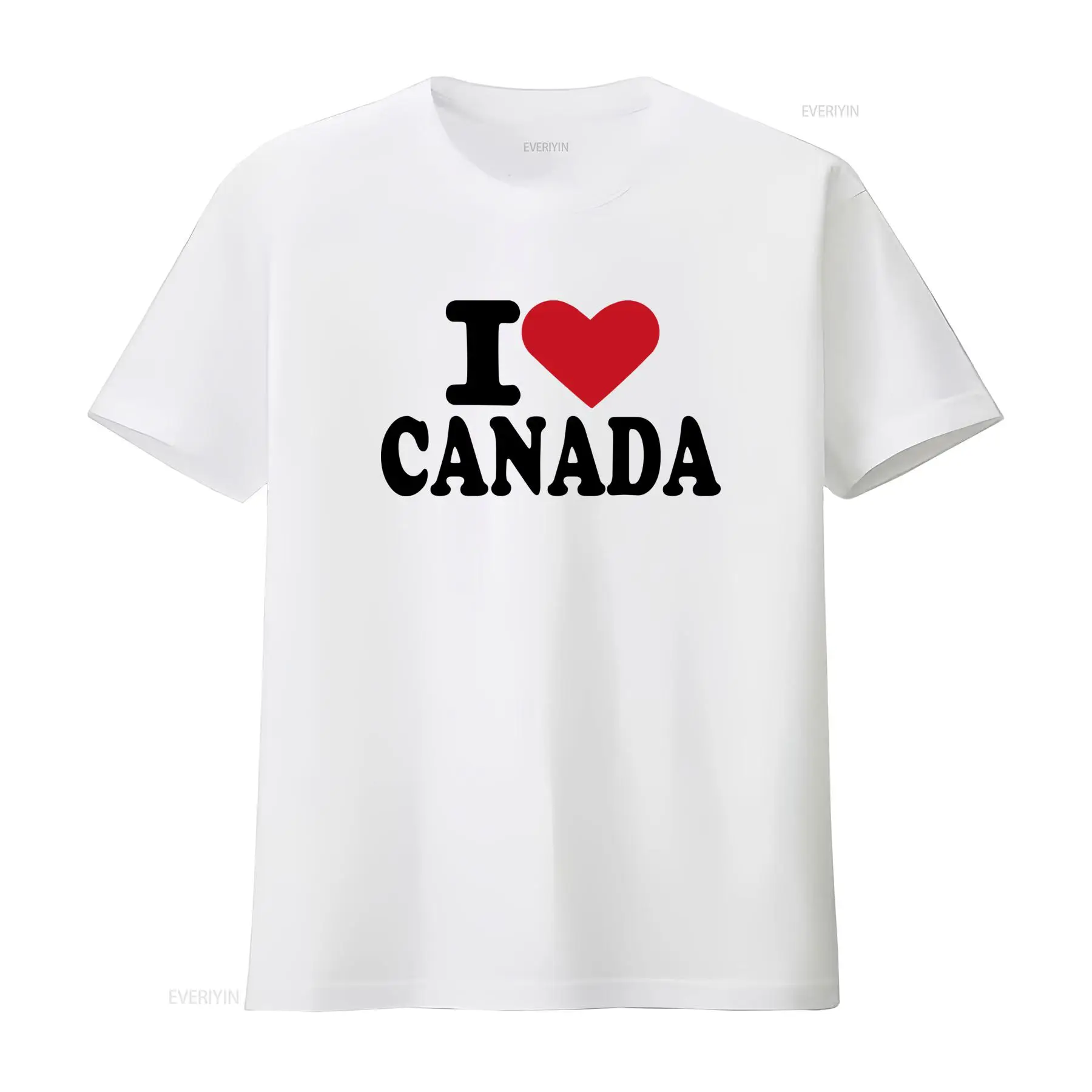 Vintage Fashion Canada - تي شيرت I Love Canada للمسافرين