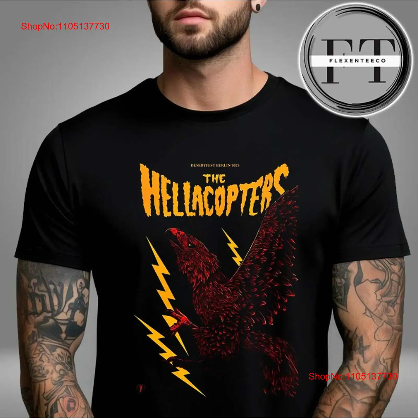 Vintage Fashion Berlin - تي شيرت Hellacopters At Desertfest Berlin