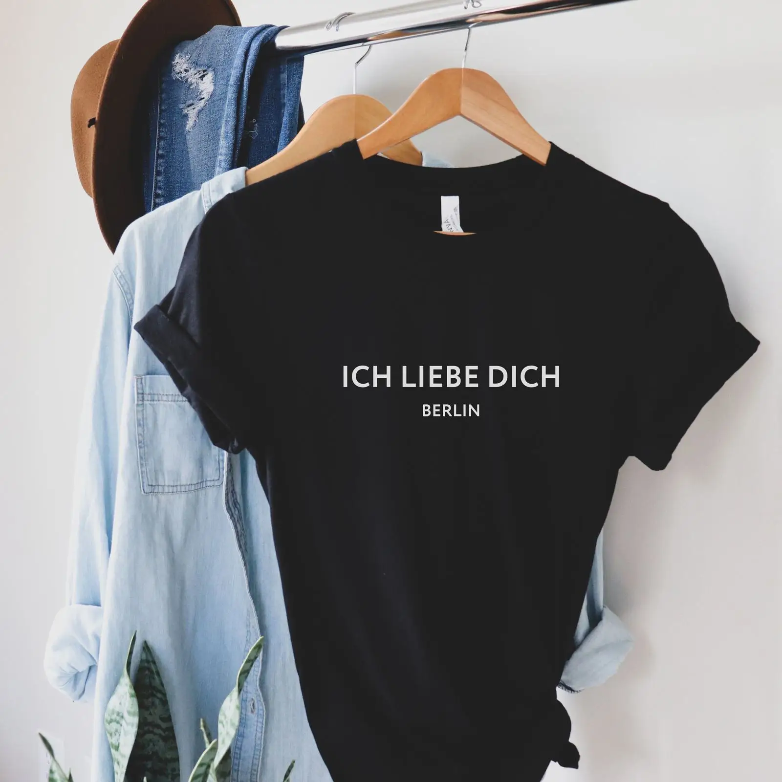 Vintage Fashion Berlin - تي شيرت Ich Liebe Dich T