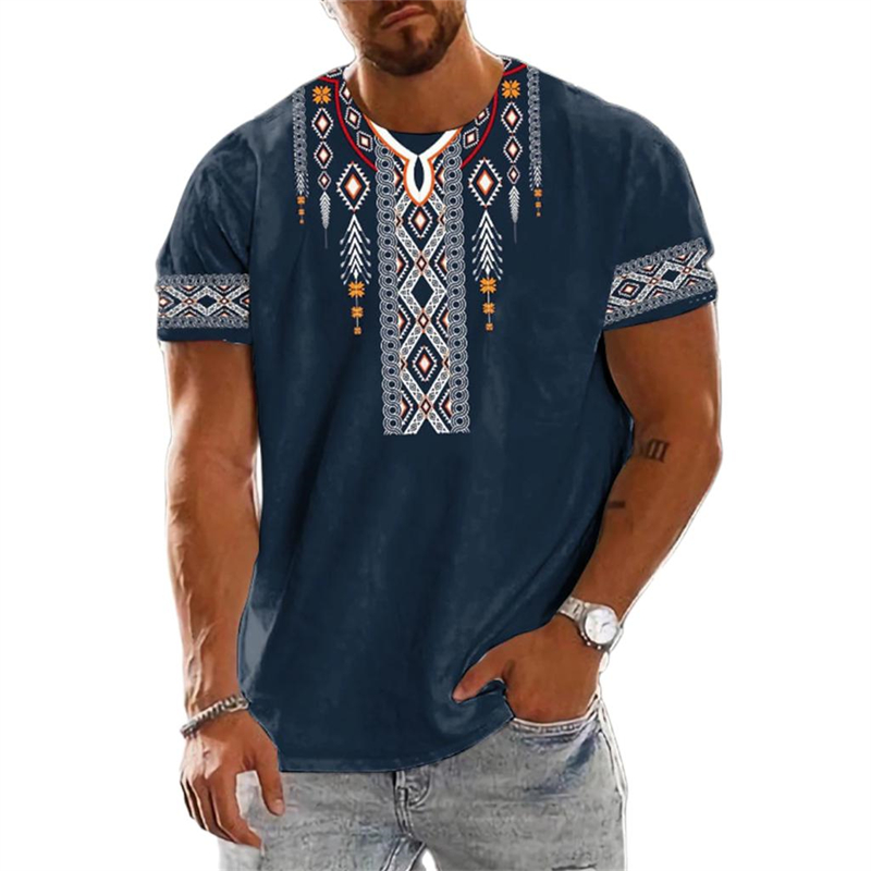 Vintage Fashion Trends 2025 - الاتجاه 2025 خمر العرقية الجرافيك تي
