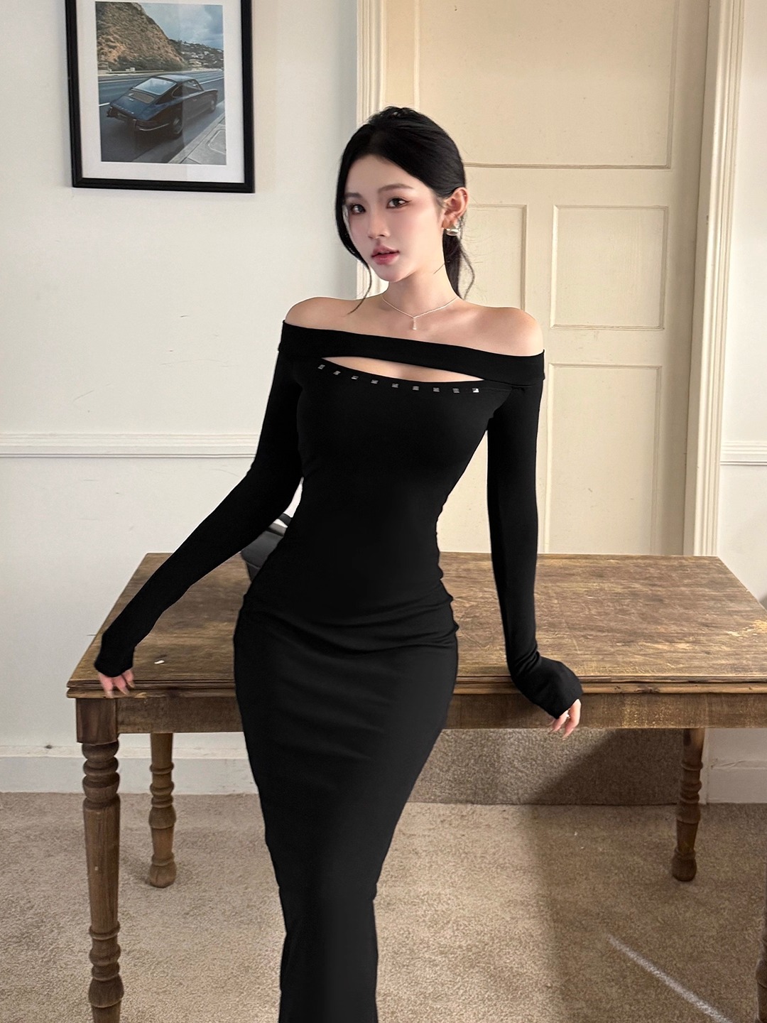فساتين بودي كون بتصميم الورود، - مراجعة Vintage Fashion Influencers وسعره