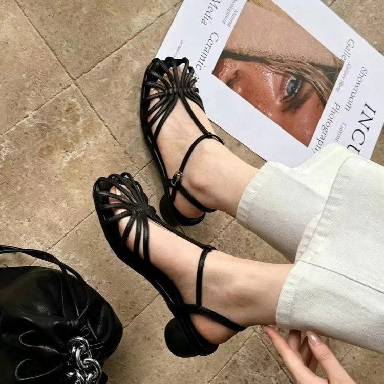 صنادل نسائية بتصميم فرنسي عتيق - مراجعة Vintage Fashion Style وسعره