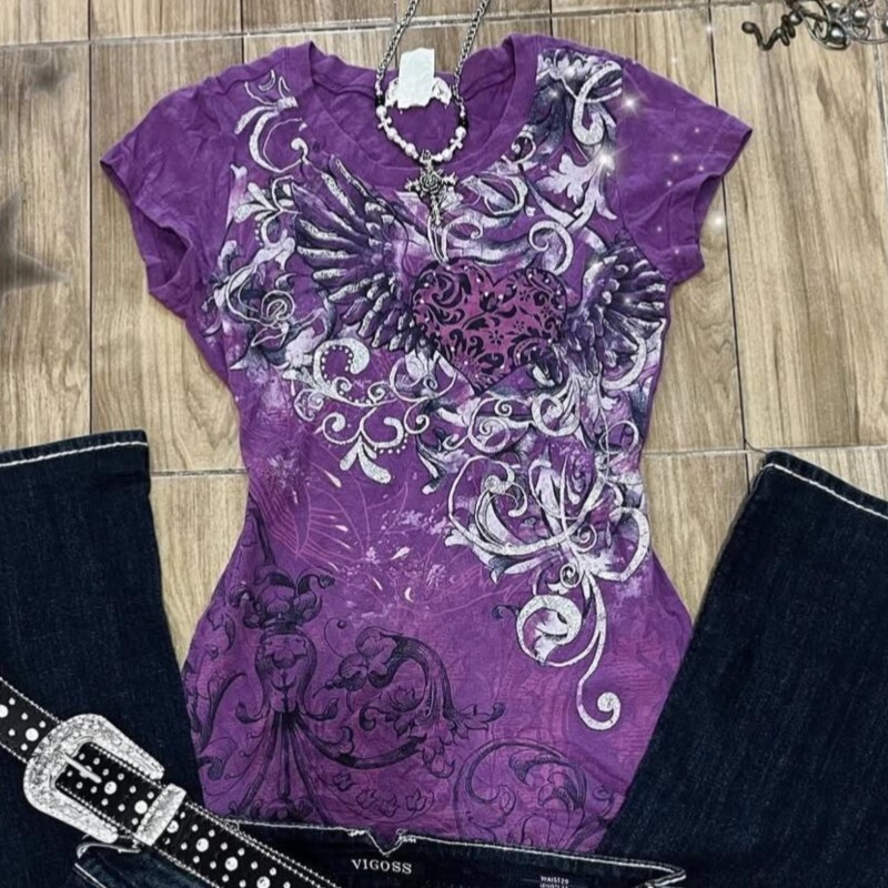هاي ستريت فاسق المرأة تي شيرت  - مراجعة Vintage Fashion Subculture وسعره