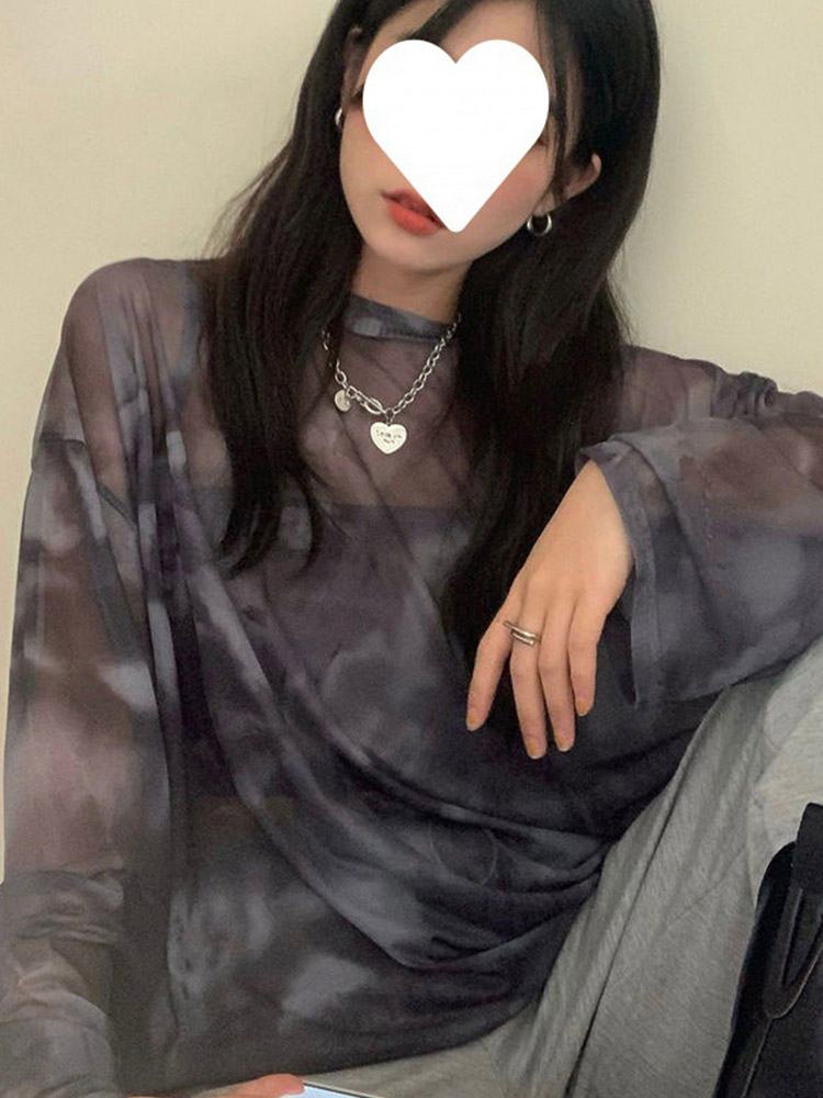 تي شيرت حريمي بربطة عنق بأكمام - مراجعة Tie Dye Shirt Vintage وسعره