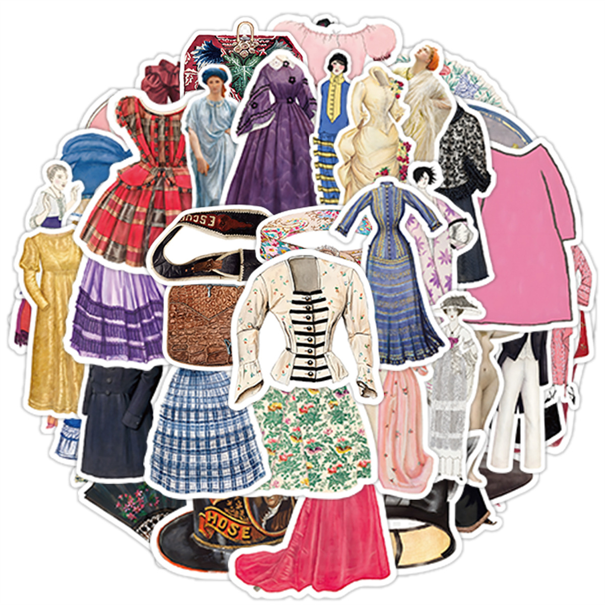 ملصقات أوروبية كلاسيكية أنيقة  - مراجعة Vintage Fashion Style وسعره