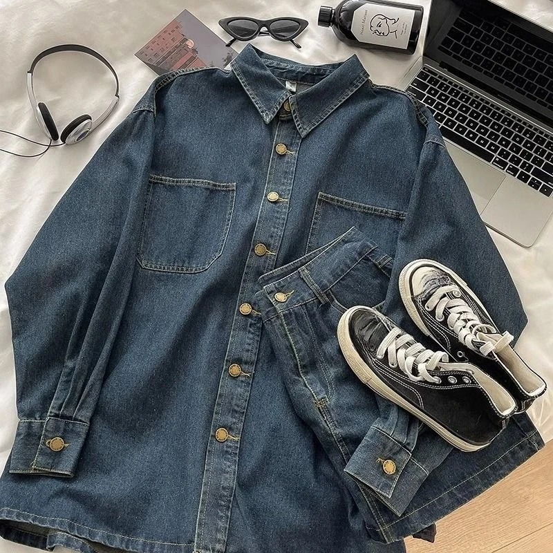 طقم تنورة جينز Y2K: سترة بأزرا - مراجعة Vintage Fashion Style وسعره