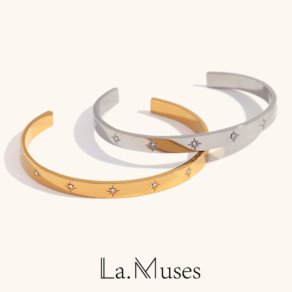 لا. سوار مفتوح من الزركون ثمان - مراجعة Vintage Fashion La وسعره